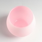 Подсвечник "ПАСТЕЛЬ-розовая" 10,5х11,5 см, 760 см - фото 22903510