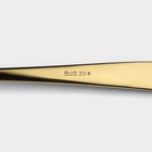 Вилка столовая Magistro Elegance, 20.5×2.5 см, на подвесе, толщина 2 мм, нержавеющая сталь, золотистая - Фото 2
