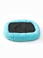 Лежанка для собак и кошек «Уют», мягкий мех, 45×35×11 см, мятная - фото 61563768