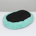 Лежанка для собак и кошек «Уют», мягкий мех, 45×35×11 см, мятная - Фото 7