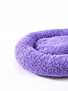 Лежанка для собак и кошек «Уют», мягкий мех, 45×35×11 см, фиолетовая - фото 59357545