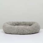 Лежанка для щенков и котят «Уют», 38×32×11 , мягкий мех, серая - Фото 3