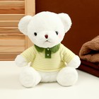 Мягкая игрушка «Белый медведь» в зелёной кофте, 26 см - фото 68800053