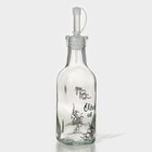 Бутылка стеклянная для соусов и масла Доляна «Классика», 200 мл, 5×20 см - фото 287090820
