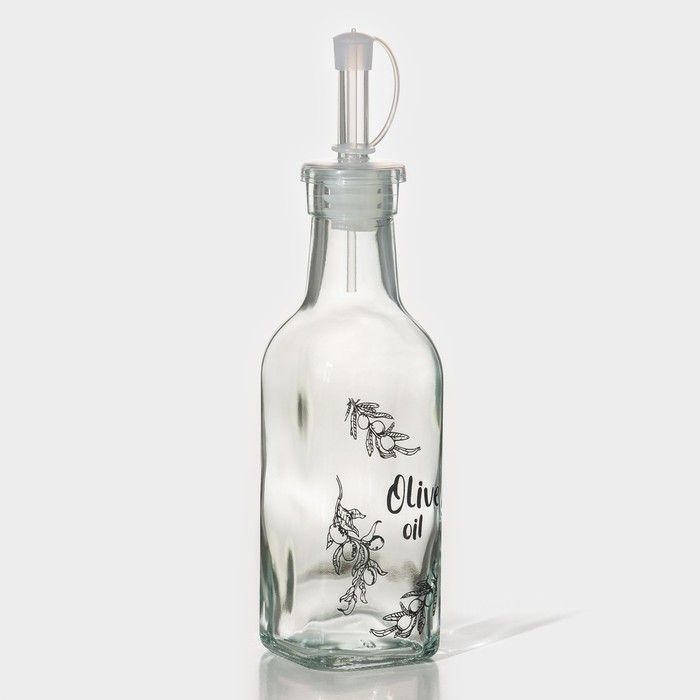 Бутылка стеклянная для соусов и масла Доляна «Классика», 200 мл, 5×20 см - фото 1907849284