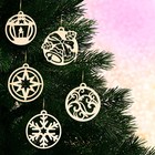 Ёлочные игрушки в подарочной упаковке «Круглые», 6 шт. - Фото 2