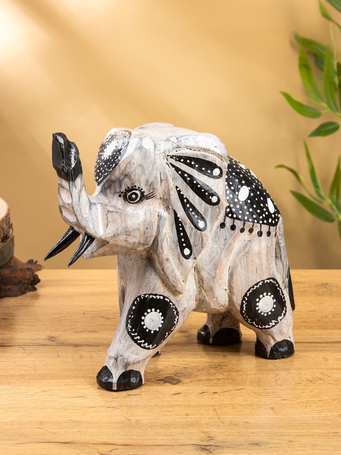 Сувенир «Слон», 26×10×24 см, дерево албезия