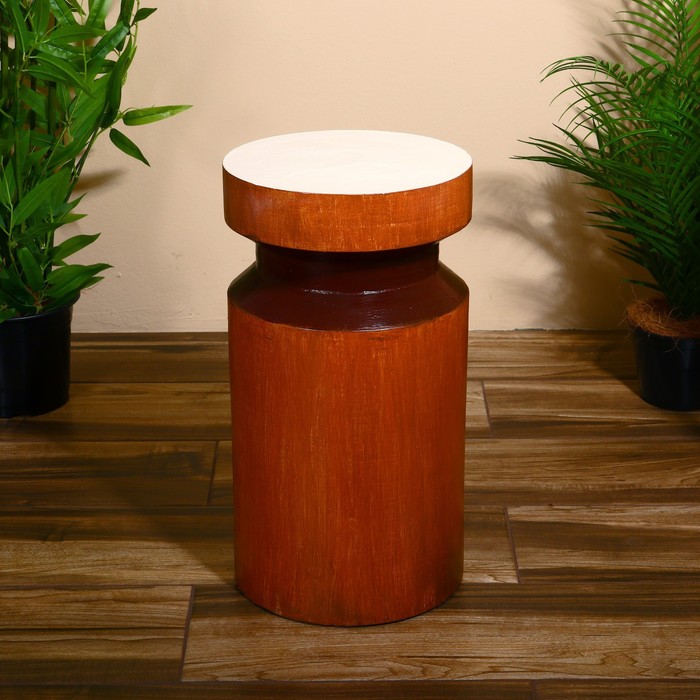 Табурет «Гиря», 26×26×47 см, дерево албезия - Фото 1