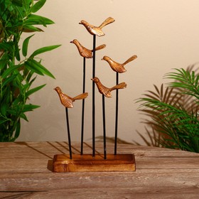 Сувенир "Птички" на подставке, албезия 20х5х35 см