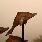 Сувенир "Дельфины" на подставке, албезия 25х5х29 см - фото 7453047