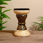 Подсвечник «Кубок», 11×11×18 см, дерево албезия - Фото 3