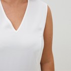 Майка шелковая женская MIST plus-size, размер 50, молочная - Фото 2