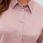 Рубашка шелковая MIST plus-size, р. 54, пыльная роза - Фото 3