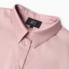 Рубашка шелковая MIST plus-size, р. 54, пыльная роза - Фото 6