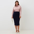 Блузка женская шелковая MIST plus-size, размер 56, пыльная роза - Фото 2