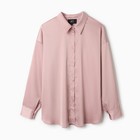 Блузка женская шелковая MIST plus-size, размер 56, пыльная роза - Фото 5