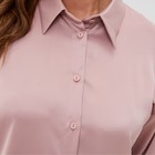 Рубашка шелковая MIST plus-size, р. 58, пыльная роза - Фото 3
