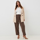 Рубашка шелковая MIST plus-size, р. 54, молочный 9728633 - фото 14234216