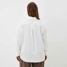 Рубашка шелковая MIST plus-size, р. 54, молочный 9728633 - фото 14234218