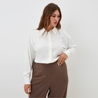 Рубашка шелковая MIST plus-size, р. 58, молочный 9728635 - фото 4723999