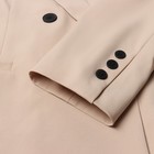 Пиджак женский двубортный MIST plus-size, р.52, бежевый - Фото 7
