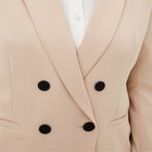 Пиджак женский двубортный MIST plus-size, р.54, бежевый 9782612 - фото 11578792