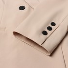 Пиджак женский двубортный MIST plus-size, р.58, бежевый 9782614 - фото 11698070