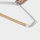 Щётка скребок для удаления шерсти и катышков с ковров и мебели Доляна, лакированная ручка, 25×23 см - Фото 2