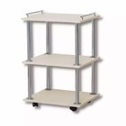 Тележка косметологическая, на колёсиках, 650×450×350 мм, цвет бежевый - Фото 3