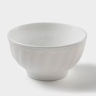Миска «Дива», 13×7 см, стеклокерамика, цвет белый - Фото 1