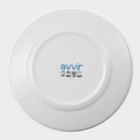 Тарелка десертная Avvir «Регал», d=20 см, стеклокерамика, цвет белый - фото 4488332
