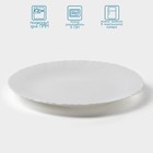 Тарелка обеденная Avvir «Дива», d=23 см, стеклокерамика, цвет белый - Фото 2