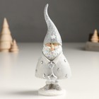 Сувенир полистоун "Дед Мороз в серебристом наряде, со звёздочкой" 5х6,5х15,5 см - фото 320170488