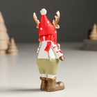 Сувенир полистоун "Олешка в шапке-колпаке с подарочком" 3,5х4х11,5 см - Фото 3