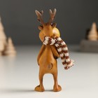 Фигурка полистоун «Лосяш в полосатом коричневом шарфе», 3×3×9.5 см, МИКС - Фото 4