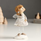 Сувенир полистоун "Малышка-ангел курносая, с хвостиками" длинные ножки 5х7,5х14 см - фото 22879901