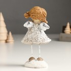 Сувенир полистоун "Малышка-ангел курносая, с хвостиками" длинные ножки 5х7,5х14 см - фото 22879902