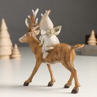 Фигурка полистоун «Малышка-ангел в сером наряде, верхом на олене», 5.5×14×14.5 см - Фото 3