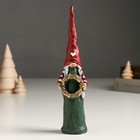 Сувенир полистоун "Дедуля с мешком/Бабуля с венком в колпаке с сердцем" МИКС 3х3,5х18 см - фото 22879995