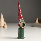 Сувенир полистоун "Дедуля с мешком/Бабуля с венком в колпаке с сердцем" МИКС 3х3,5х18 см - фото 22879996