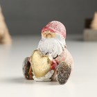 Сувенир полистоун "Дед Мороз в длинном красном колпаке, с сердцем" МИКС 7х5х8 см - Фото 5