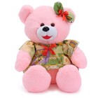 Мягкая игрушка "Медведь в платье сидит", МИКС - Фото 1