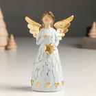 Сувенир полистоун "Безликий ангел с сердцем/звездой" золото МИКС 4х7,8х12,5 см - Фото 2