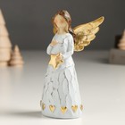 Сувенир полистоун "Безликий ангел с сердцем/звездой" золото МИКС 4х7,8х12,5 см - Фото 5