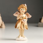 Сувенир полистоун "Девочка-ангел в золотом платье, с сердцем" МИКС 4х7х14 см - Фото 2