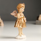 Сувенир полистоун "Девочка-ангел в золотом платье, с сердцем" МИКС 4х7х14 см - Фото 3