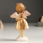 Сувенир полистоун "Девочка-ангел в золотом платье, с сердцем" МИКС 4х7х14 см - Фото 4