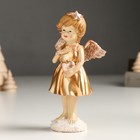 Сувенир полистоун "Девочка-ангел в золотом платье, с сердцем" МИКС 4х7х14 см - Фото 5