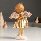Фигурка полистоун «Девочка-ангел в золотом платье», 5.5×11.5×18 см - Фото 3