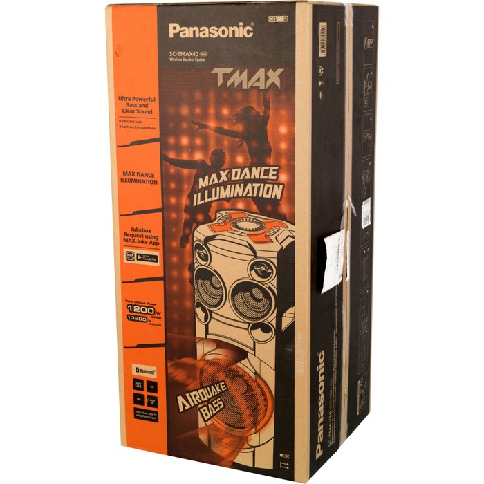 Минисистема Panasonic SC-TMAX40E-K черный 1200Вт CD CDRW FM USB BT - фото 51348358